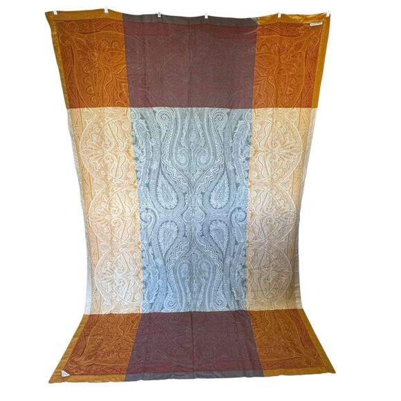 Williams Sonoma French Jacquard Tablecloth 70x108 Fall Harvest Thanksgiving EUC - Picture 3 of 9